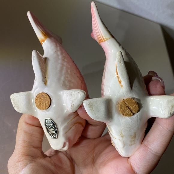 Vintage 50’s Extremely RARE Set of Koi Fish Salt & Pepper Shakers SONSCO Japan - Picture 14 of 14